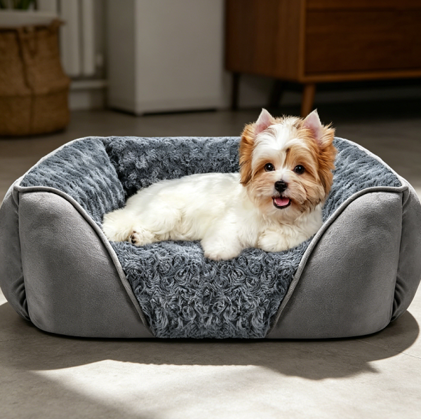 Rectangle Washable Supportive Dog Bed, Soft
